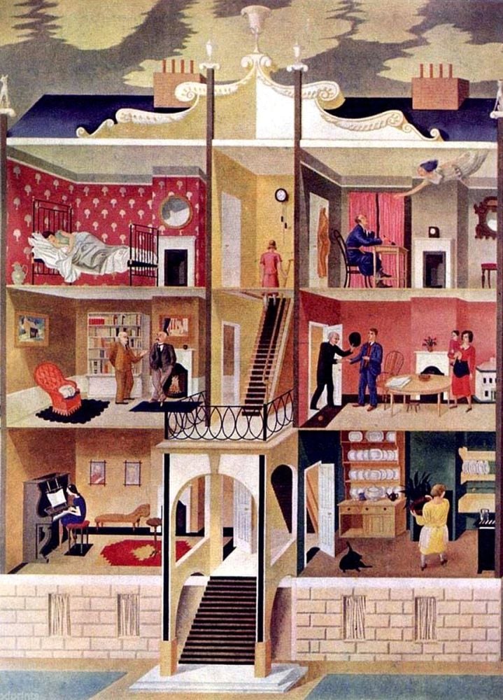 Eric Ravilious: Life in a Boarding House, 1930