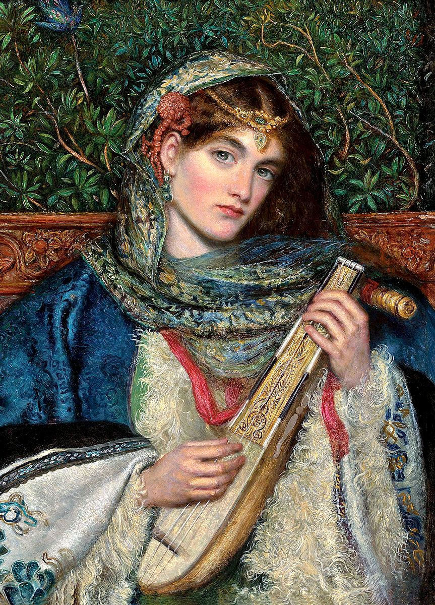 James Smetham: The Mandolin, 1866