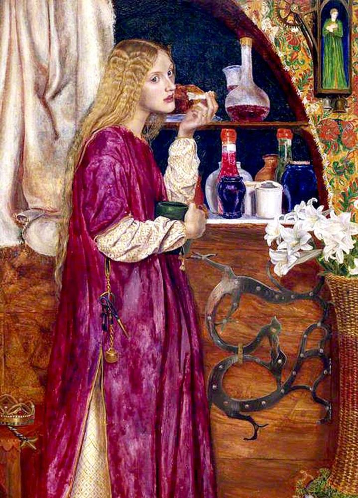 Valentine Cameron Prinsep: The Queen was in the Parlour, eating bread and honey, 1860