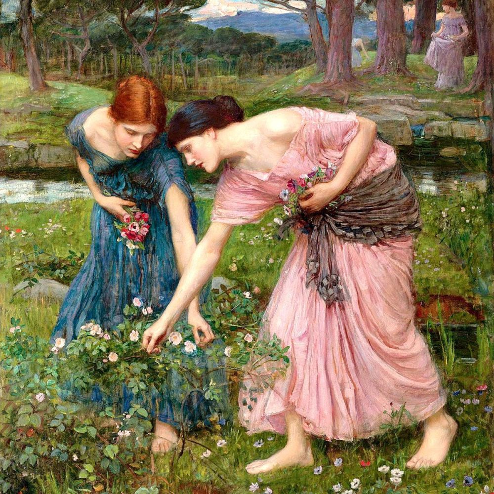 John William Waterhouse: Gather ye Rosebuds While Ye May, 1909