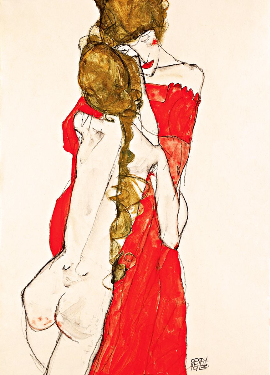 Egon Schiele: Mother and Daughter, 1913