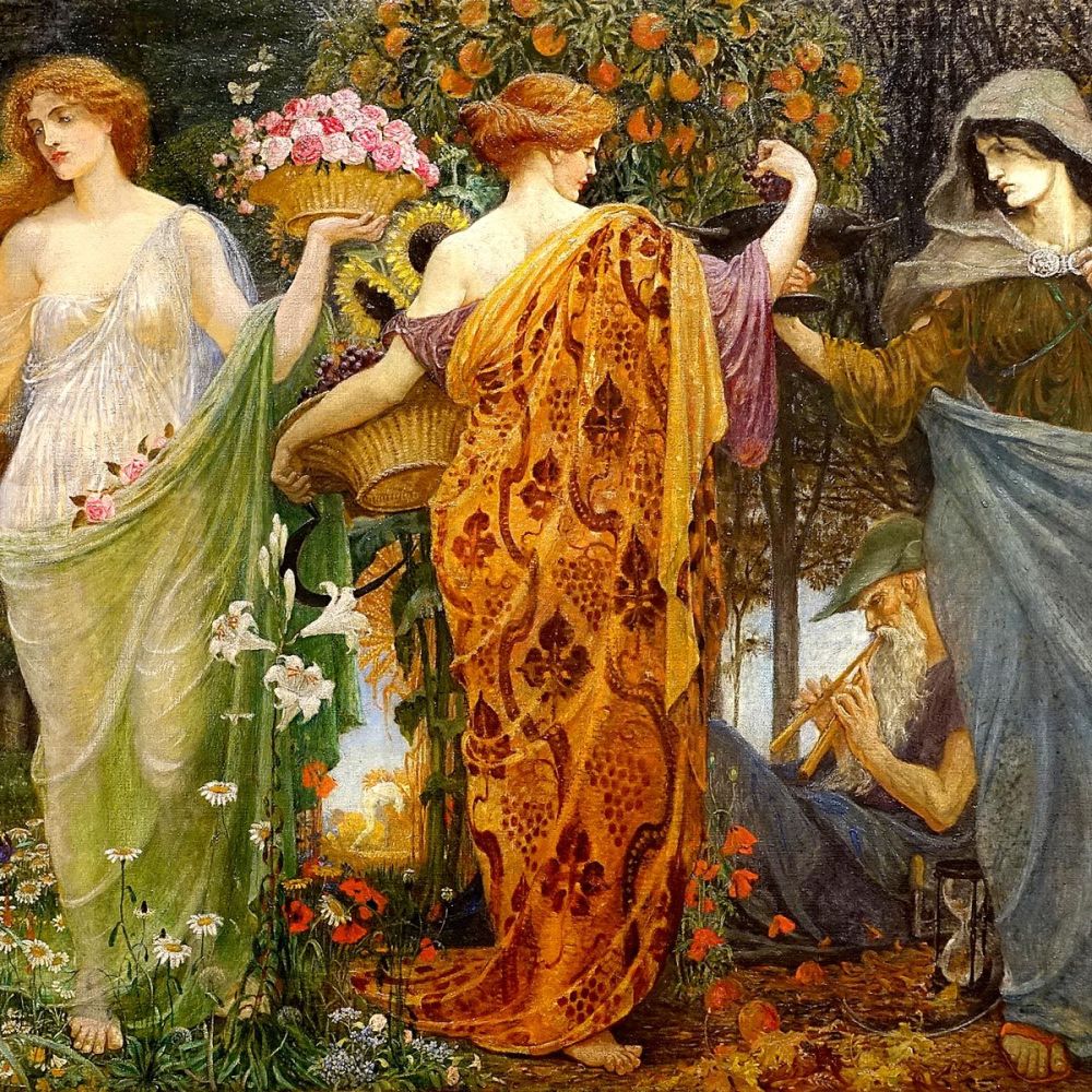 Walter Crane: A Masque for the Four Seasons (detail)