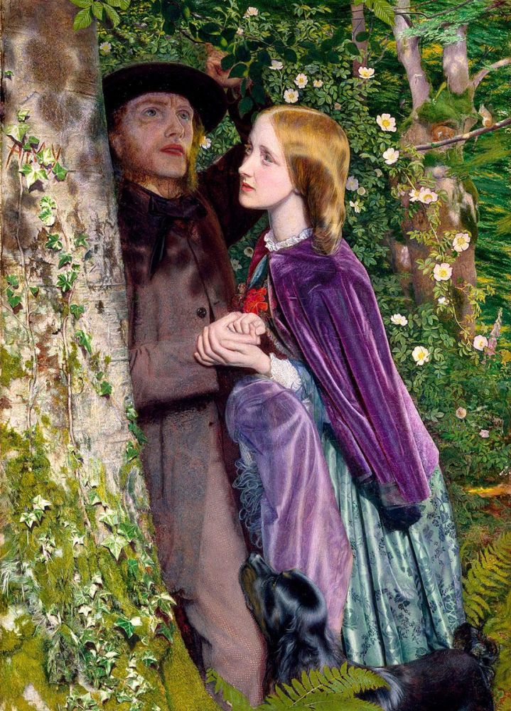 Arthur Hughes: The Long Engagement, 1859