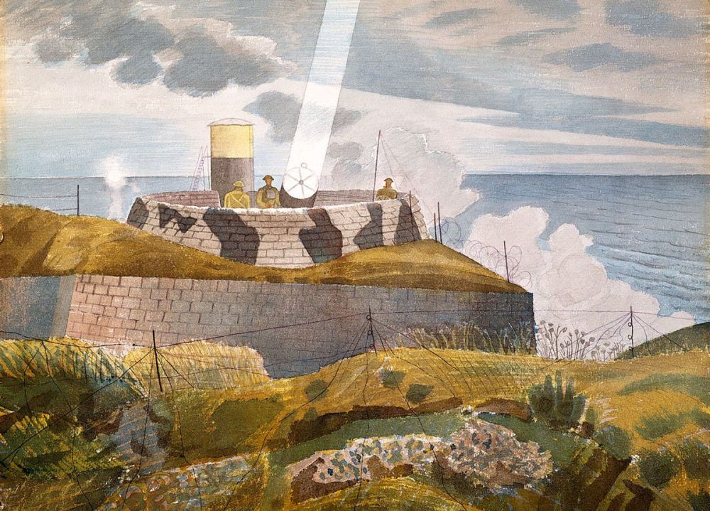 Eric Ravilious: Searchlight at Dusk, 1941