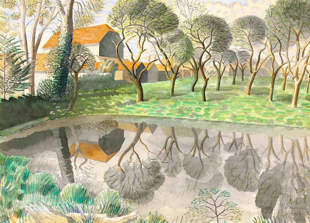 Eric Ravilious: Newt Pond, 1932