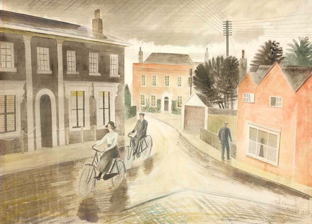 Eric Ravilious: Village Street, 1936