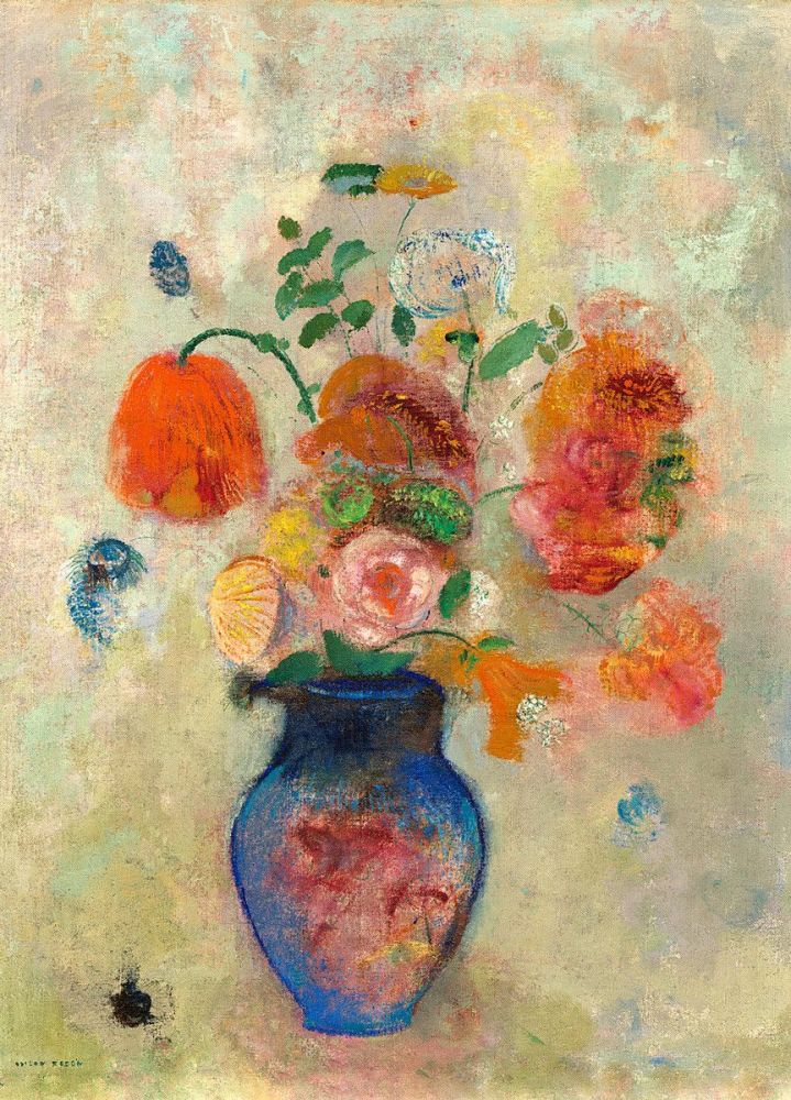 Odilon Redon: Large Vase with Flowers, 1912