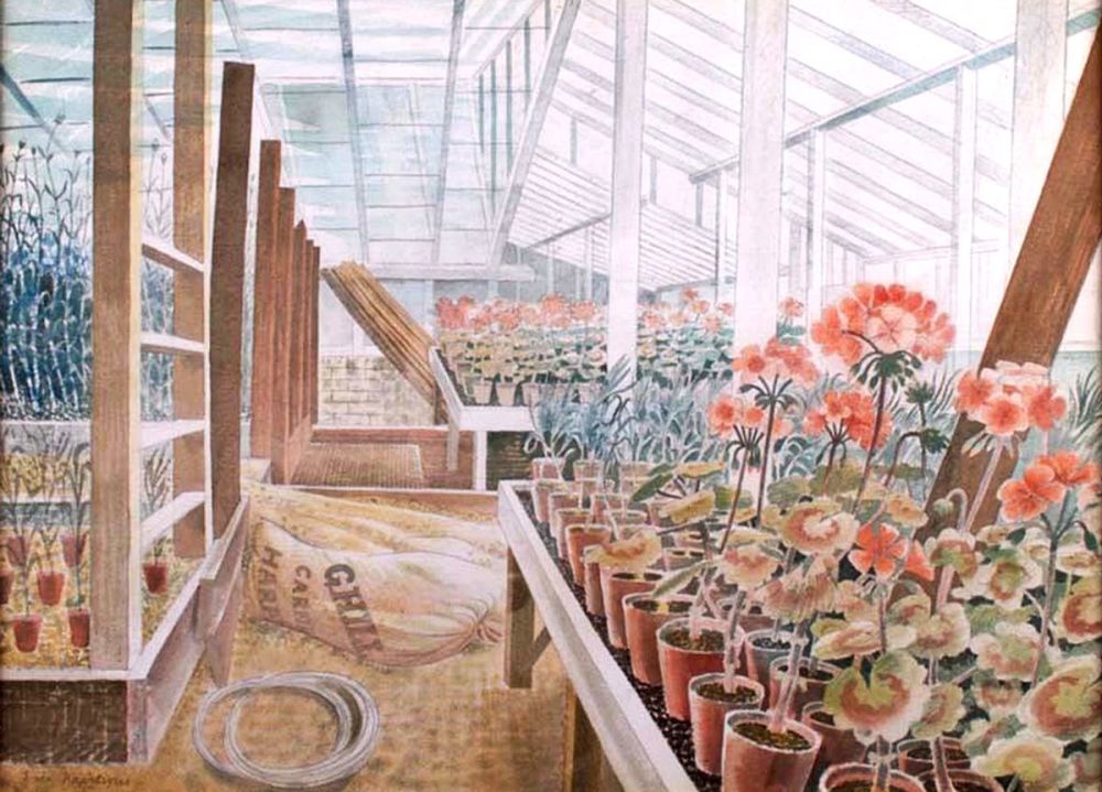 Eric Ravilious: Geraniums and Carnations, 1938