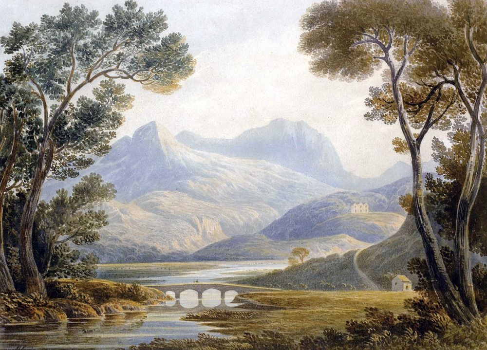 John Varley: Snowdon, North Wales, 1802
