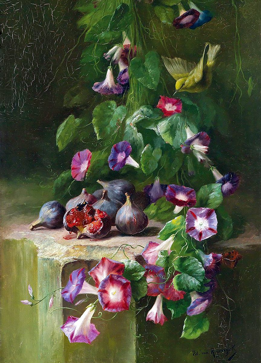 Edward Van Ryswyck: Sweet Peas and Figs