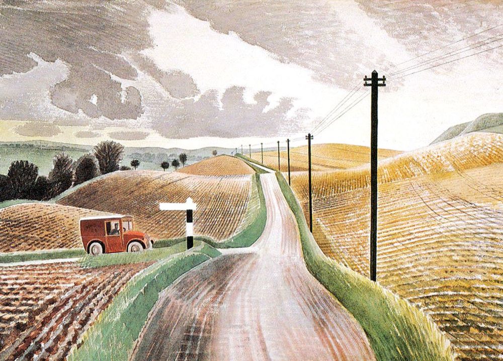 Eric Ravilious: Wiltshire Landscape, 1937
