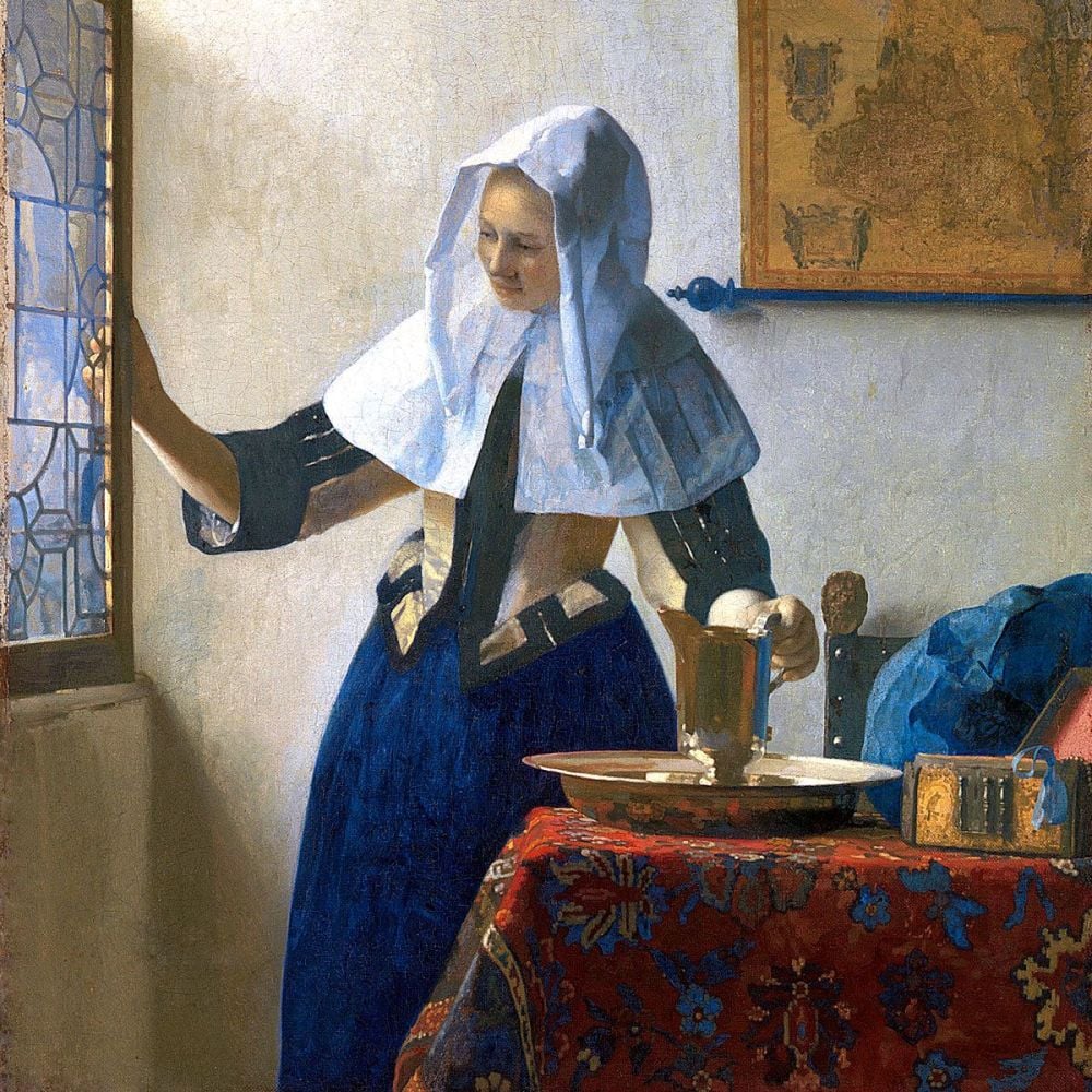 Johannes Vermeer: Young Woman with a Water Pitcher, 1662