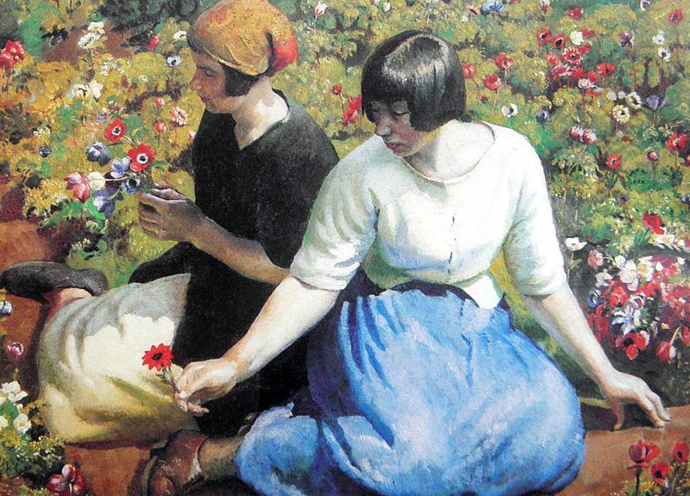 Harold Harvey: Picking Flowers