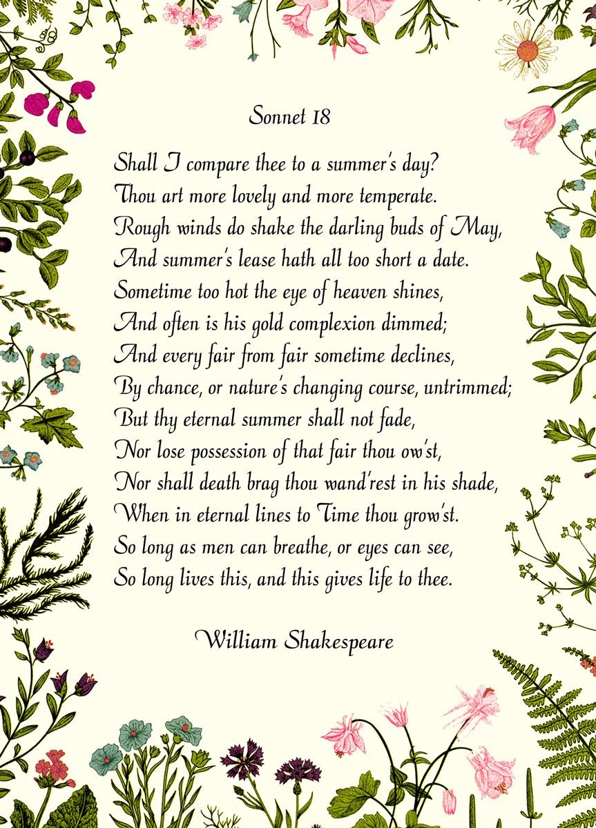 Poetry: William Shakespeare - Sonnet 18