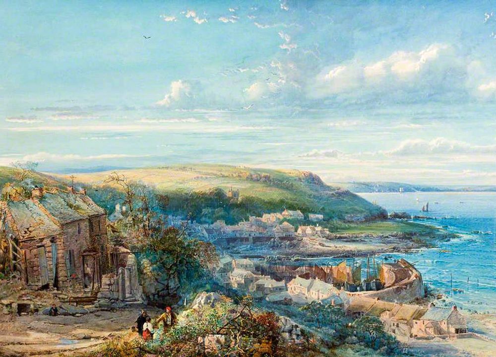 George Wolfe: A Mount's Bay Fishing Village, Mousehole, Cornwall