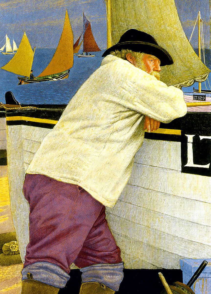 Joseph Edward Southall: The Old Fisherman, 1903