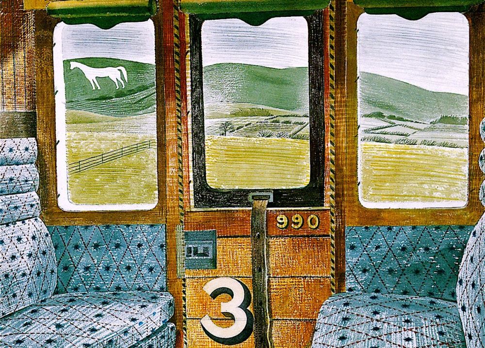 Eric Ravilious: Train Landscape, 1940