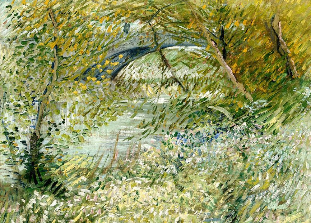 Vincent van Gogh: River Bank in Springtime, 1887