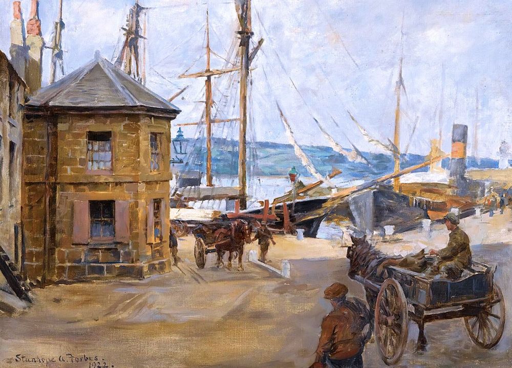 Stanhope Forbes: The Old Weighing House, Penzance, 1922