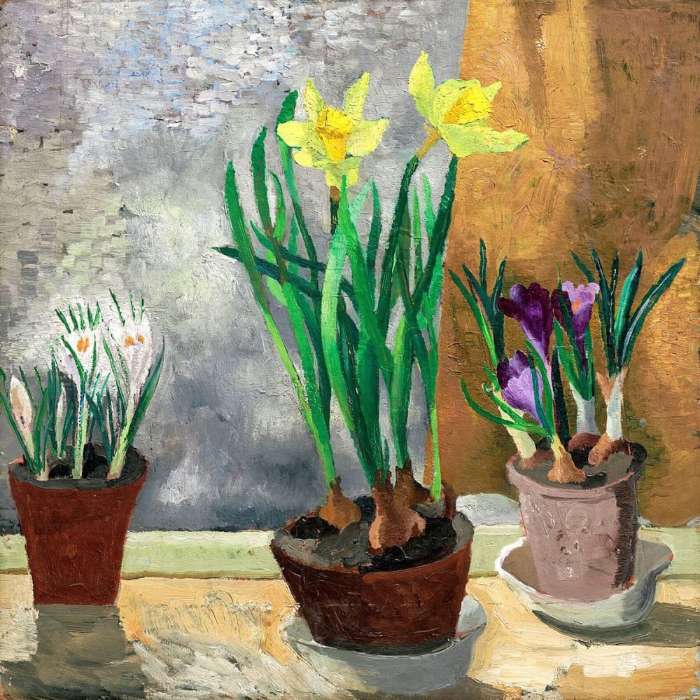Christopher Wood: Crocuses and Daffodils in Pots, 1929