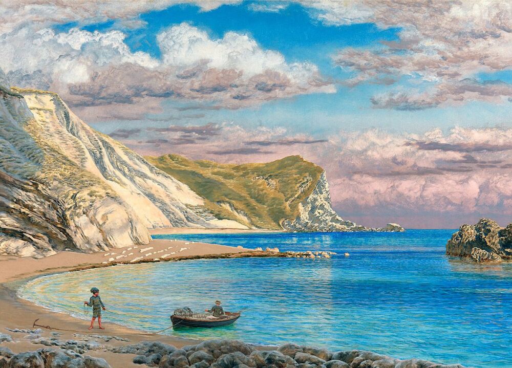 John Brett: Man of War Rocks, Coast of Dorset, 1884