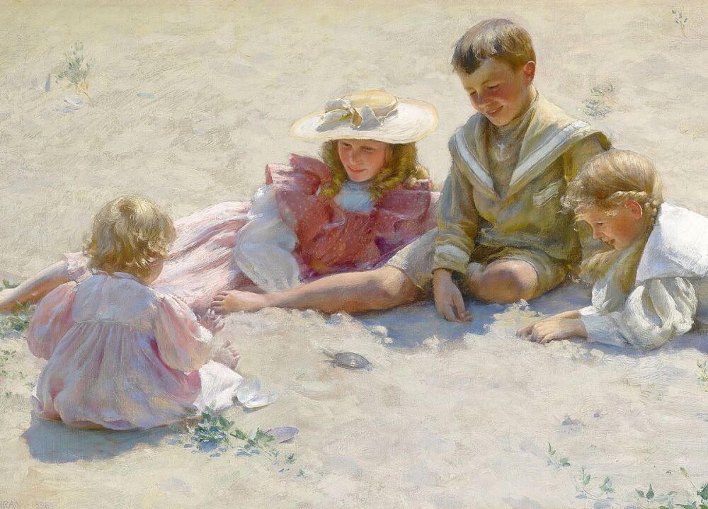 Charles Courtney Curran: Children by the Seashore, 1896