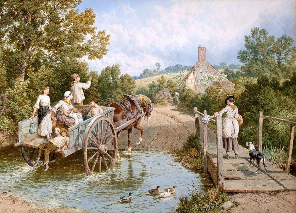 Myles Birket Foster: At The Ford