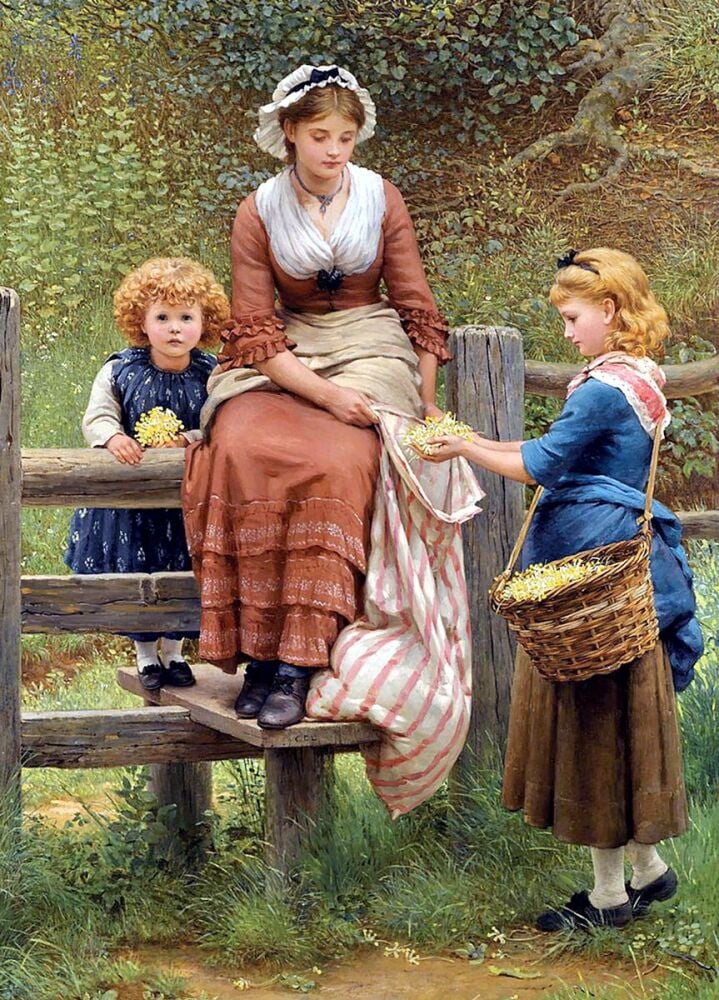 George Dunlop Leslie: Cowslips, 1877