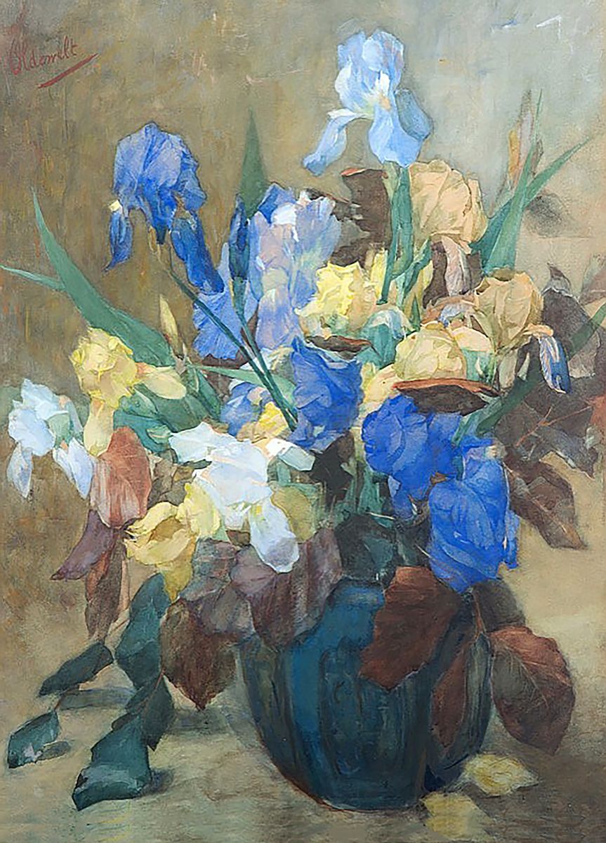 Ferdinand Oldewelt: Daffodils and Irises