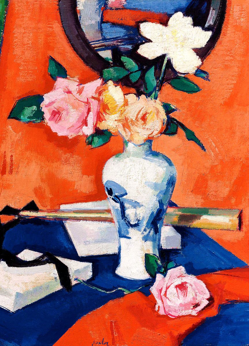 Samuel John Peploe: Roses in a Vase