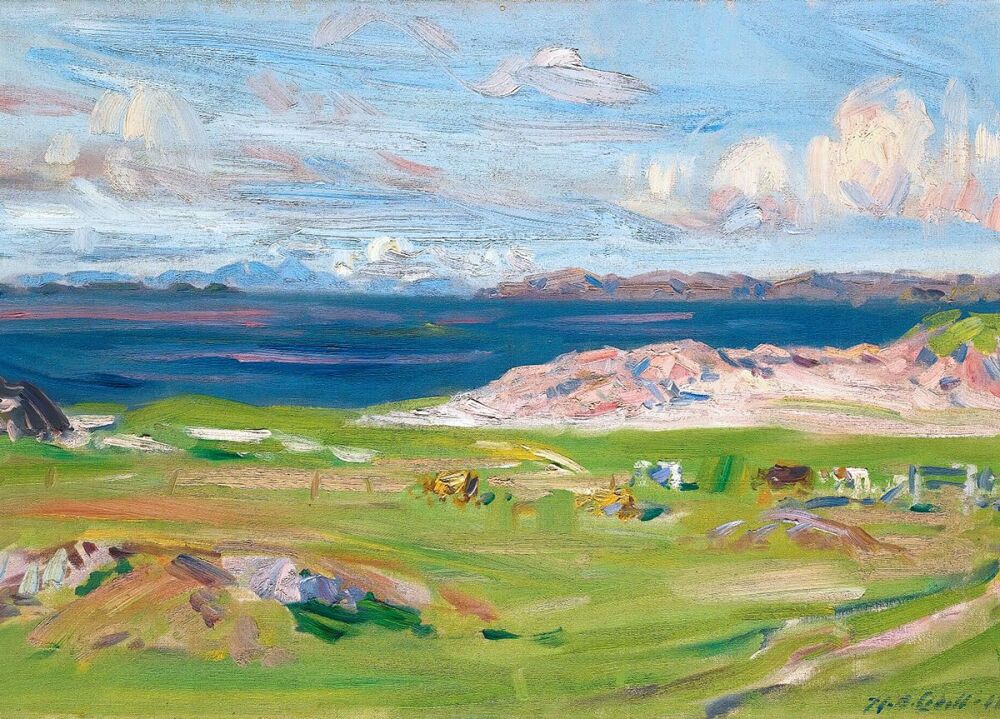 Francis Cadell: Isle of Rum from Iona