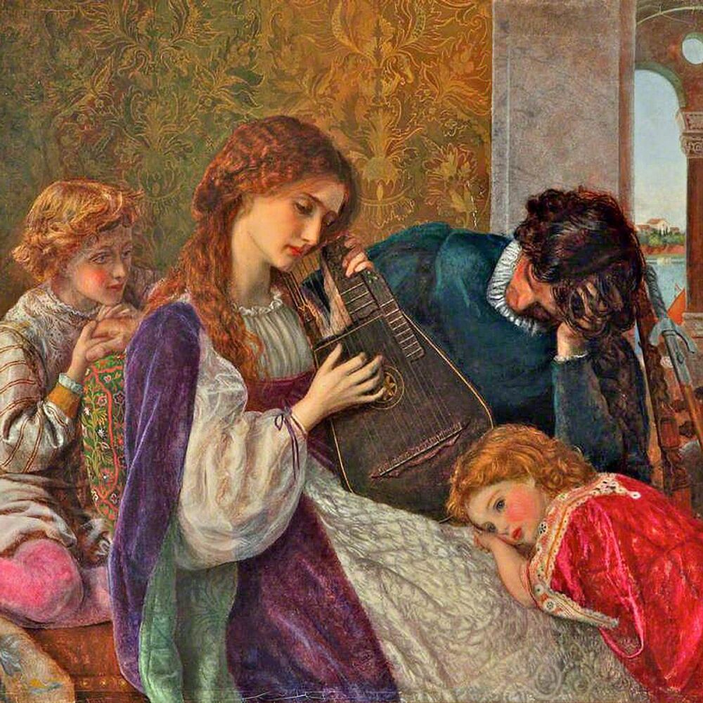 Arthur Hughes: A Music Party, 1864