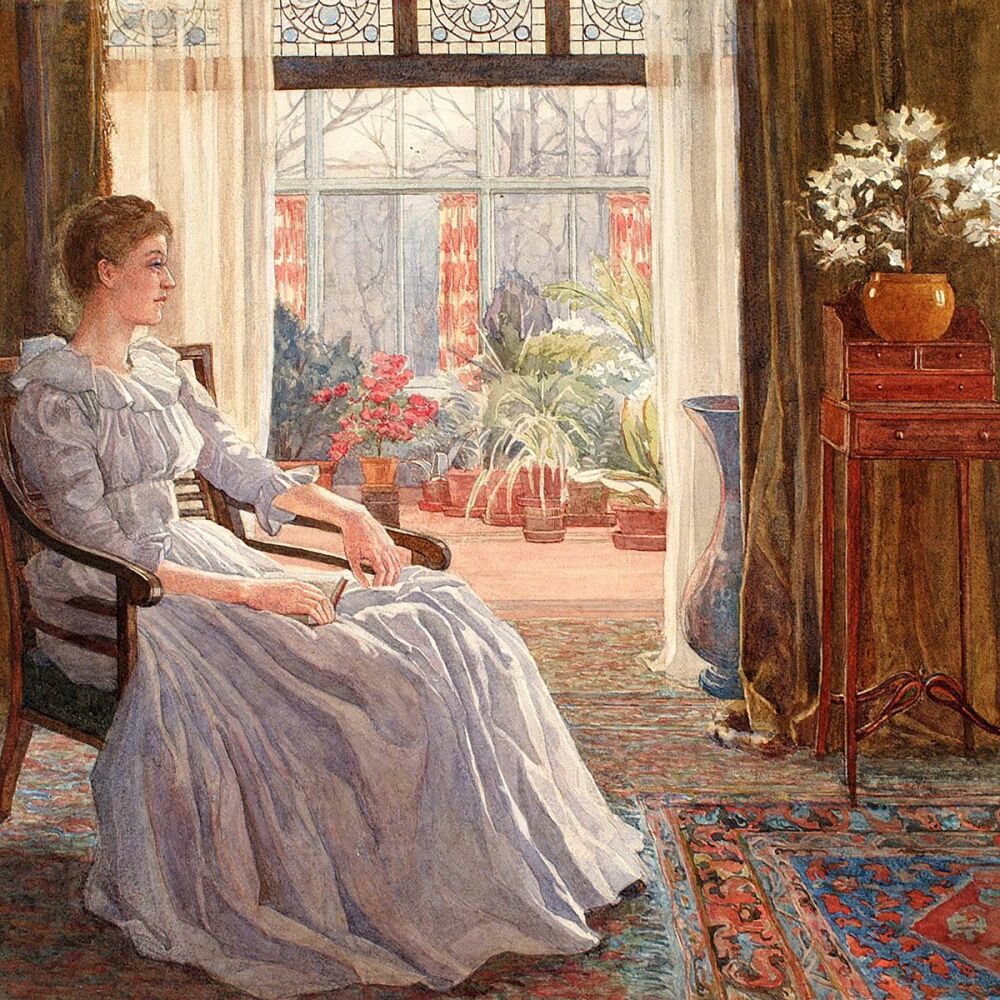 Myra Louise Bunce: The Sitting Room, 1887