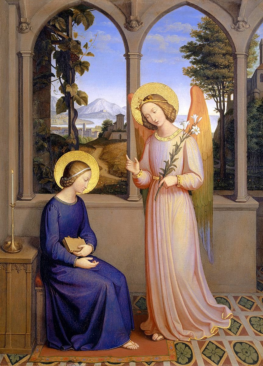 Johann von Schraudolph: The Annunciation, 1828
