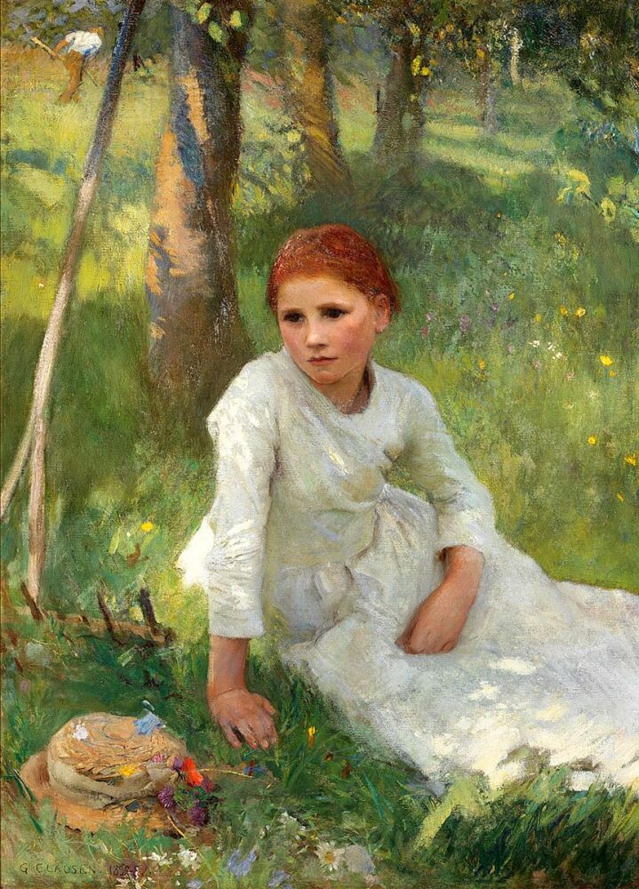 Sir George Clausen: Noon in the Hayfield, 1897