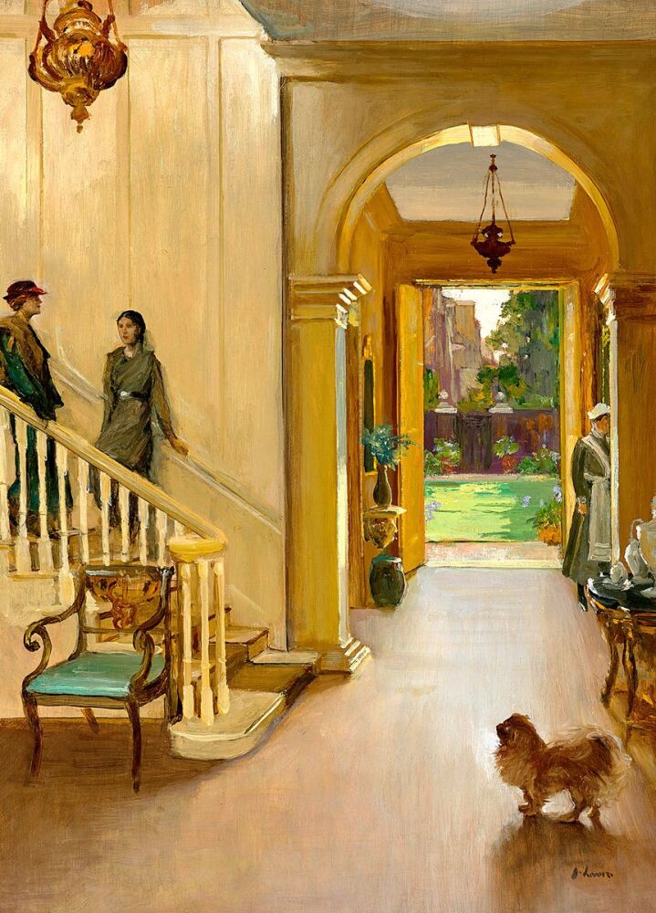 Sir John Lavery: The Hall, Argyll House - A Summer Day