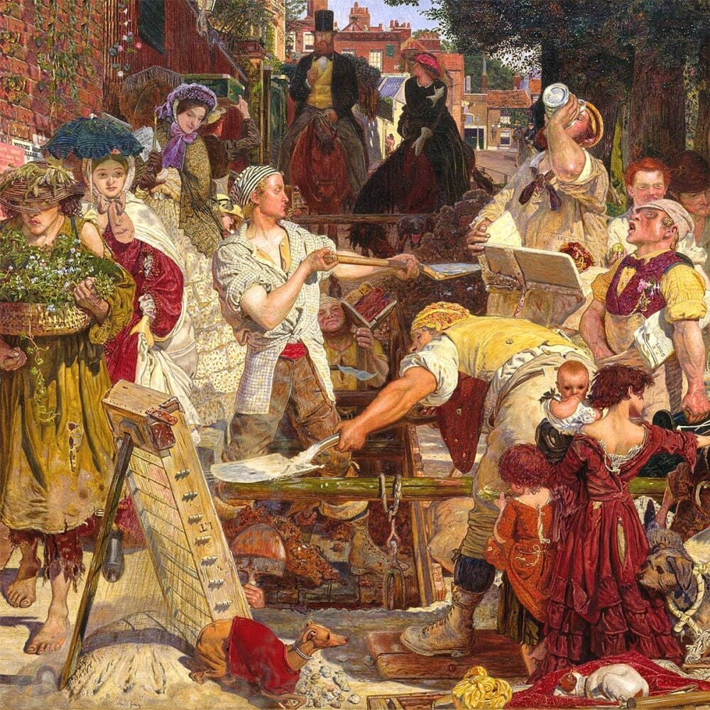 Ford Madox Brown: Work, 1863 (detail)
