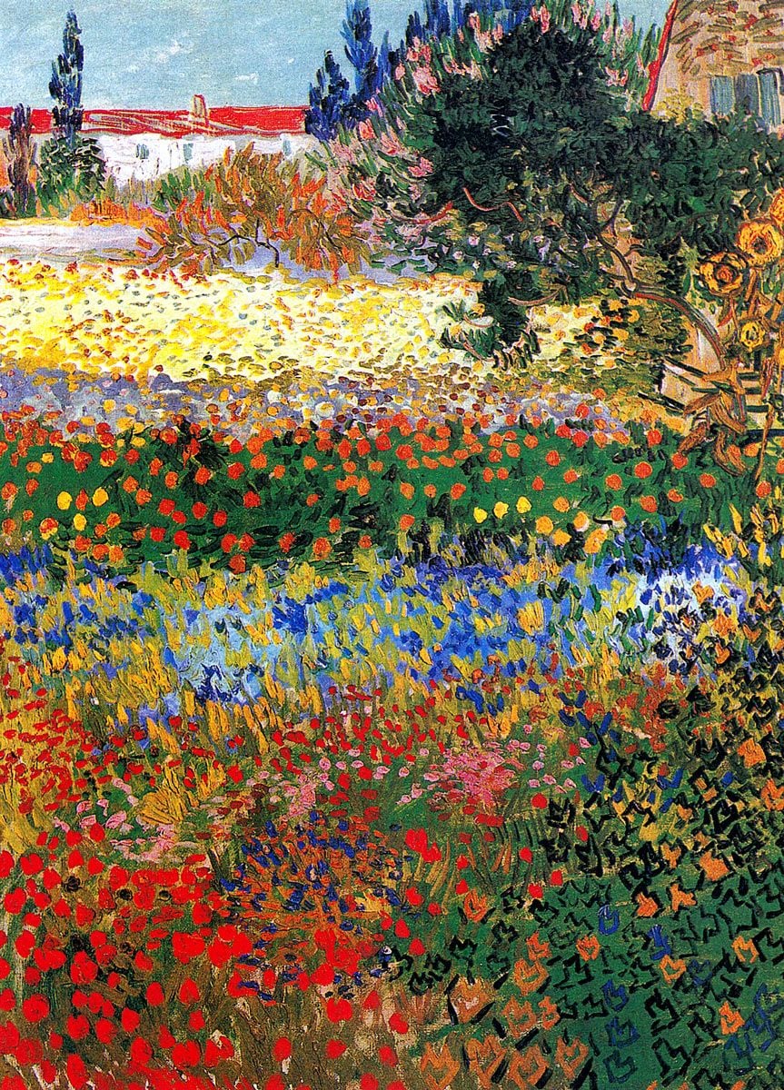 Vincent van Gogh: Flowering Garden, Arles 1888