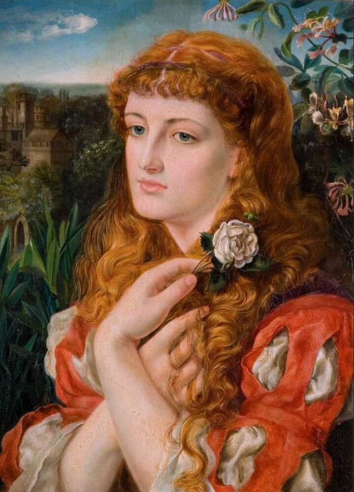 Emma Sandys: A Lady Holding a Rose