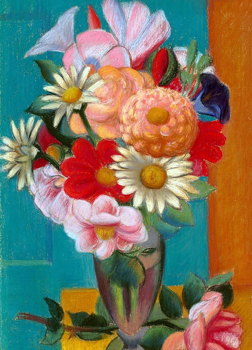 Mark Gertler: Flowers in a Vase, 1933