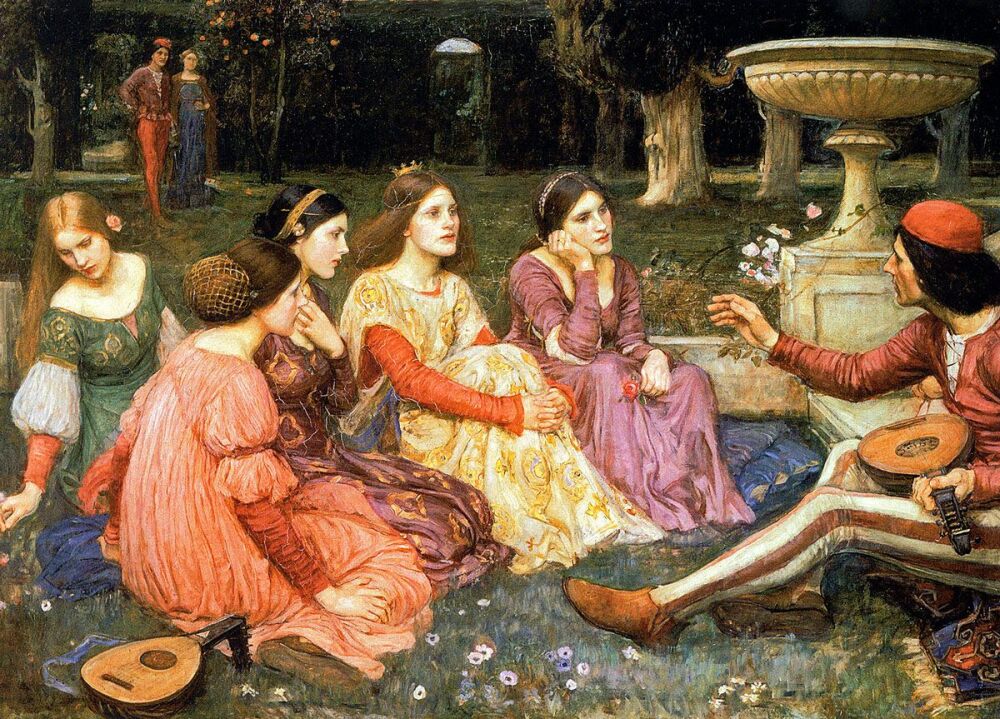 John William Waterhouse: A Tale from the Decameron, 1916