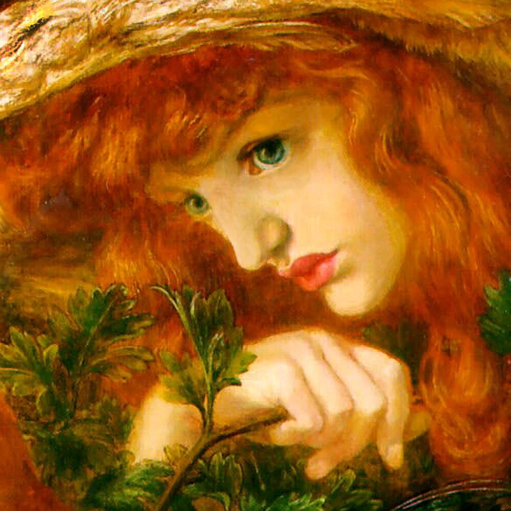 Dante Gabriel Rossetti: Angel, detail from La Ghirlandata,1873