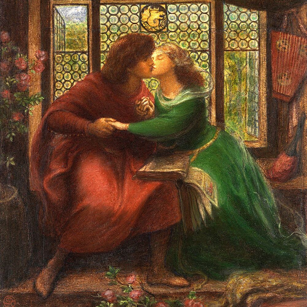 Dante Gabriel Rossetti: Paolo and Francesca da Rimini, 1867