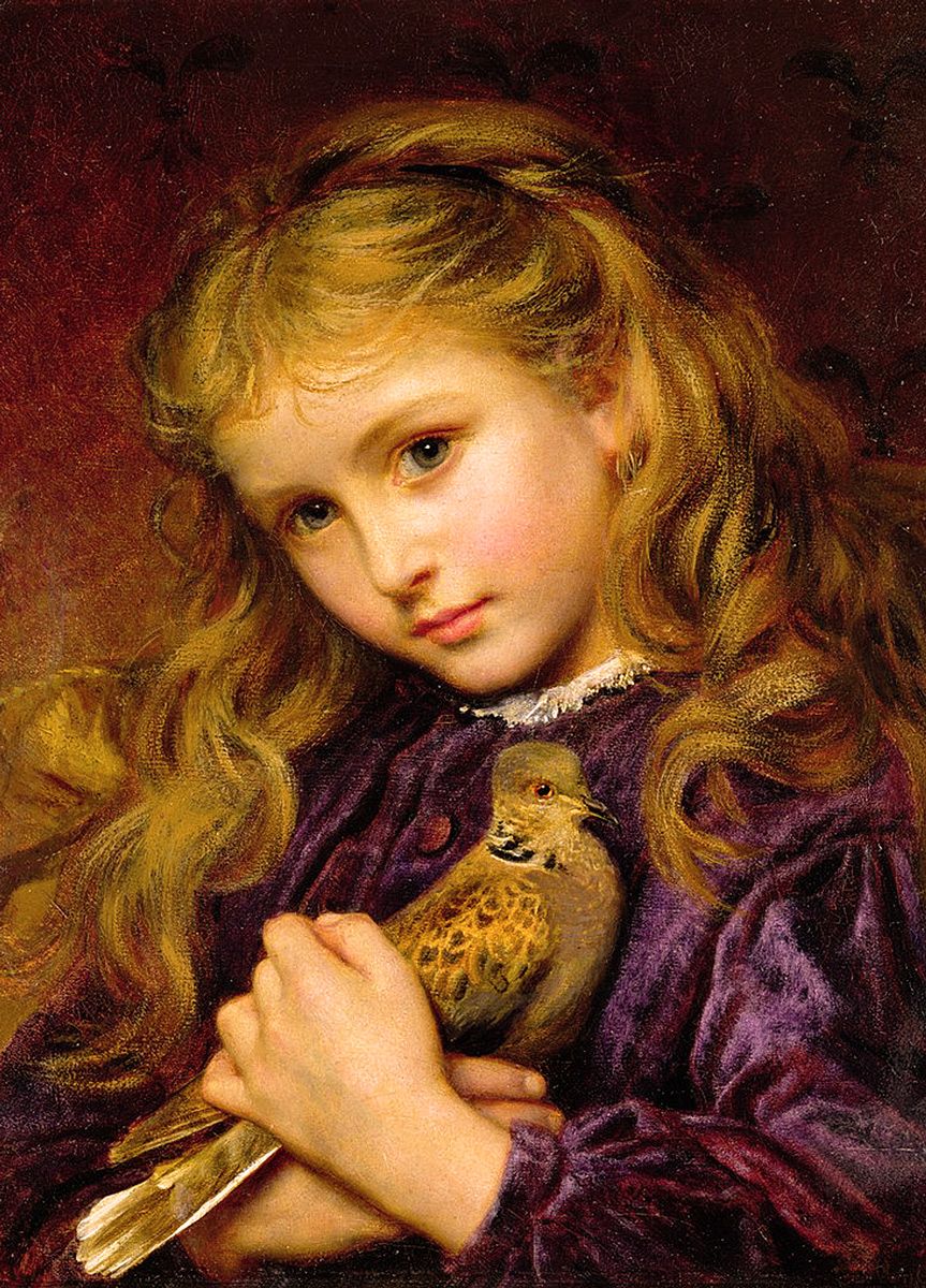Sophie Anderson: Girl with Turtledove