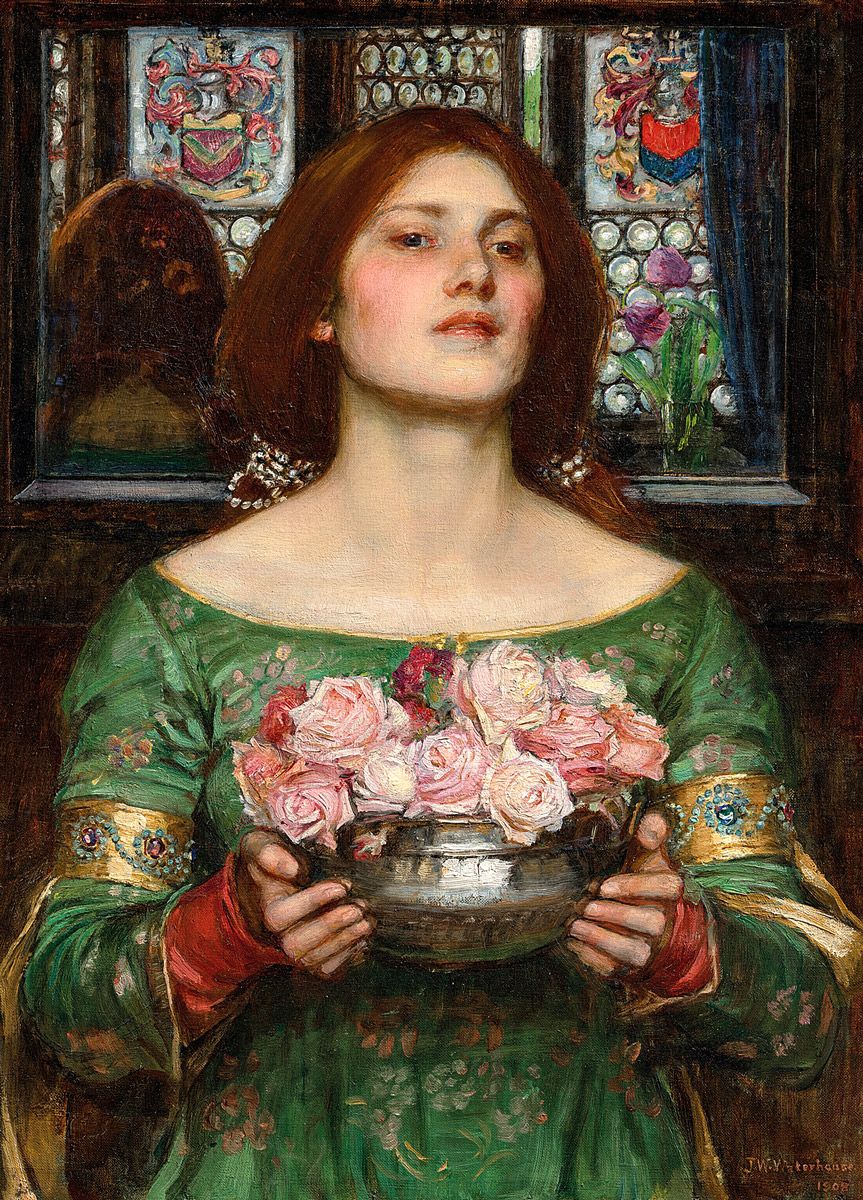 John William Waterhouse: Gather Ye Rosebuds While Ye May, 1908