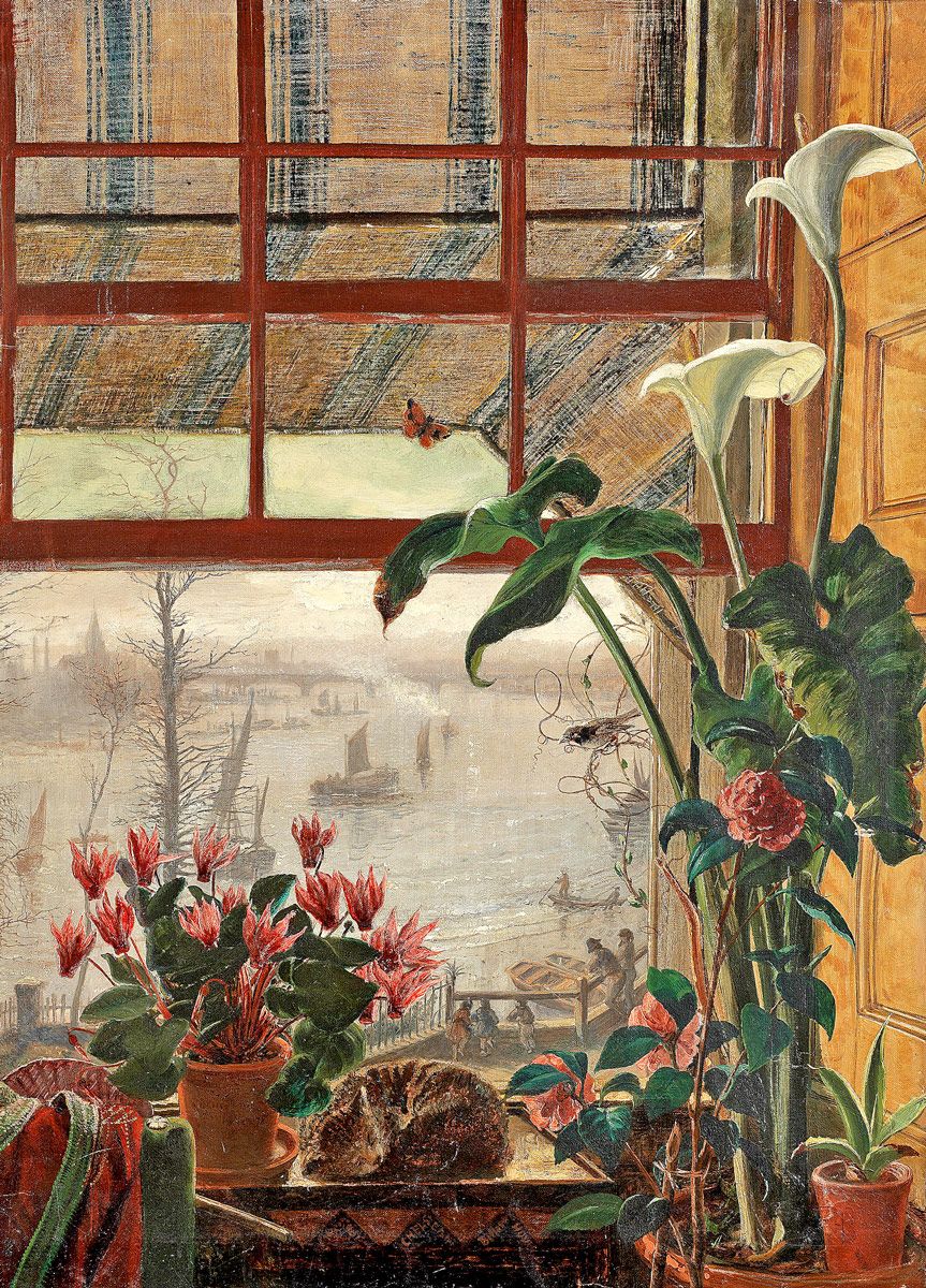 Alice Boyd: The Thames from Cheyne Walk, 1875