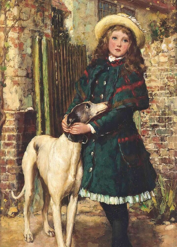 Briton Rivi&egrave;re: At the Garden Gate, 1887