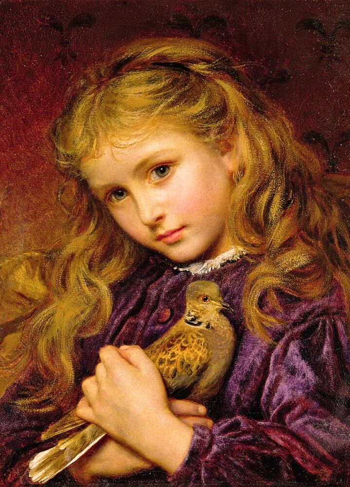 Sophie Anderson: Girl with Turtledove