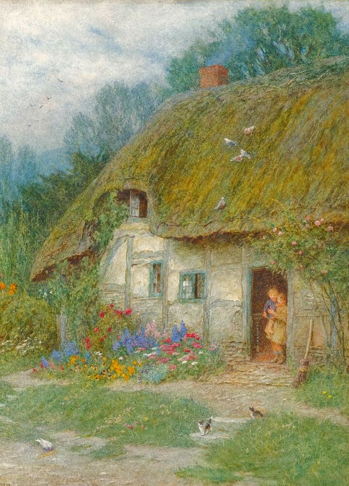 Helen Allingham: A Wiltshire Cottage