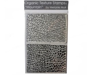 Melanie Muir Organic texture stamp Mountain